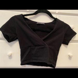 Brandy Melville Black Crop Top
